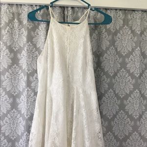 Short white sun dress